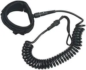 vidaXL SUP Coiled Leash Black 10 inch vidaXL SUP Coiled Leash Black 10 inch