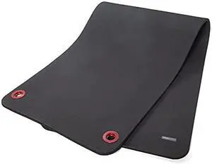 Power Systems Premium Hanging Club Exercise Mat, 56 x 23 x 3/8 Inches Thick, Jet Black (93834)