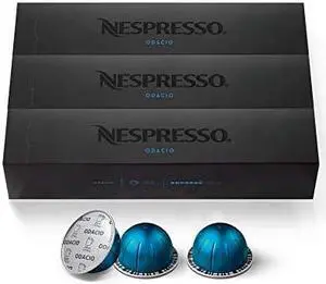 Nespresso Capsules VertuoLine, Odacio, Dark Roast Coffee, 30 Count Coffee Pods, Brews 7.8 Ounce