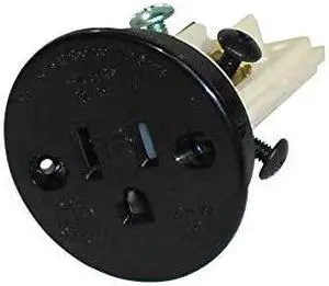 Sillites SCRMB Tamper-Resistant Self-Contained Receptacle 15 Amp 120 Volt Black