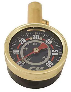Shrader Tire Gauge, 0-60 PSI (Campbell Hausfeld DA552400)