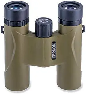 Carson Stinger 10x25mm Compact and Lightweight Binoculars (HW-025),Olive Green