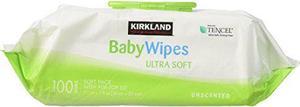 Kirkland Signature Baby Wipes UltraSoft Unscented 100 Count Wipes