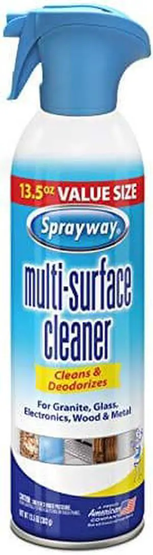 Sprayway SW007R Multi-Purpose Cleaner, Cleans & Deodorizes, for Granite, Glass, Wood, and Metal, 13.5 Oz