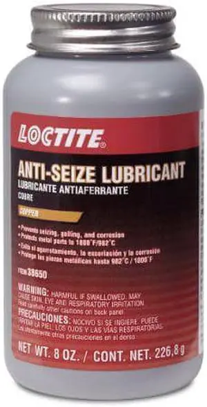 Loctite 38650-12PK Copper Anti-Seize Lubricant - 8 oz. Brush Top Cap, (Pack of 12)