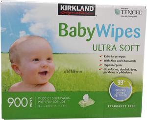 Kirkland Signature Baby Wipes 900 Wipes