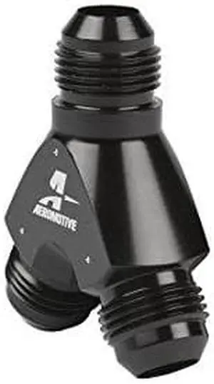 Aeromotive 15674 Y-Block, AN-08-2x AN-08 Aeromotive 15674 Y-Block, AN-08-2x AN-08