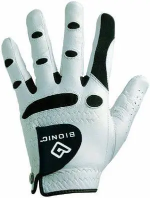 Bionic Male Glove Mens Stablegrip with Natural Fit Golf Glove Cadet Small Stablegrip with Natural Fit Golf Glove, White