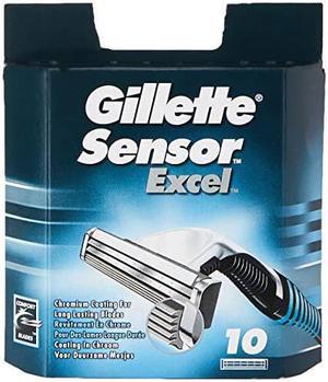 Gillette Sensor Excel Razor Blades for Men Pack of 10 Blades