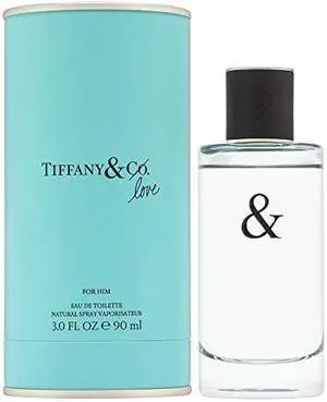 Tiffany & co Love Eau De Toilette Spray for Men, boasts aromatic, woody and spicy, 3 Fl Oz