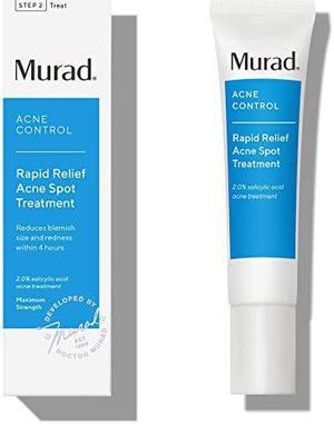 Murad Rapid Relief Acne Spot Treatment with 2% Salicylic Acid - (0.5 fl oz), Maximum Strength Invisible Gel Spot Solution for Fast Acne Relief That Reduces Blemish Size and Redness Within 4 Hours