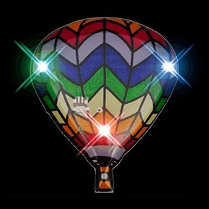 blinkee Hot Air Balloon Flashing Body Light Lapel Pins blinkee Hot Air Balloon Flashing Body Light Lapel Pins