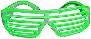 blinkee Electro Luminescent Shutter Shades Green by blinkee Electro Luminescent Shutter Shades Green by