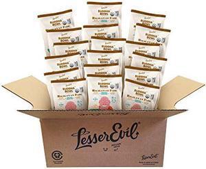 LesserEvil Organic Popcorn, Himalayan Pink Salt, .88 Ounce, 18 Count