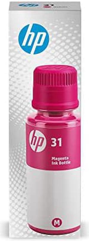 HP 31 | Ink Bottle | Magenta | Up to 8,000 pages per bottle|Works with HP Smart Tank Plus 651 and HP Smart Tank Plus 551 | 1VU27AN