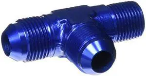 Aeroquip FCM2126 Blue Anodized Aluminum Run Tee Adapter