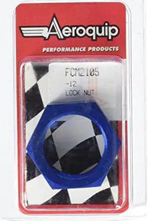 Aeroquip FCM2105 Blue Anodized Aluminum -12AN Lock Nut