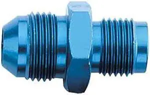 Aeroquip FCM2240 Blue Anodized Aluminum AN Flare to Metric Adapter