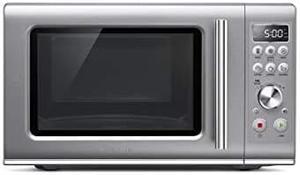 Breville Bmo650Sil The Compact Wave Soft Close Countertop Microwave Oven, Silver