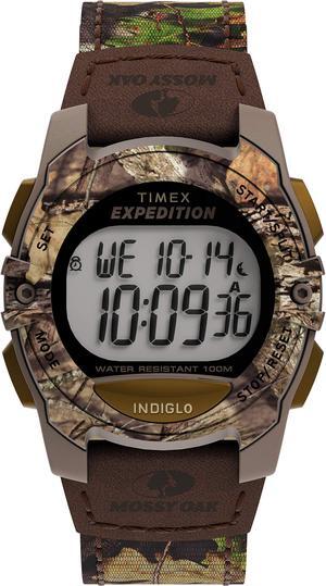 Timex x Mossy Oak Unisex Expedition Digital cAT 33mm Watch - Break-Up country camo Fabric Strap