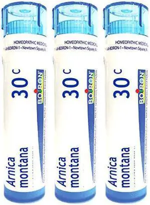 Boiron Arnica Montana 30c Homeopathic Medicine for Muscle Pain and Stiffness - Pack of 3 (240 Pellets)