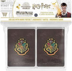 Harry Potter Hogwarts Battle card Sleeves  160 card Protector Sleeves for Hogwarts cards from Harry Potter Deckbuilding games  cardsleeve Back Artwork Featuring Hogwarts crest