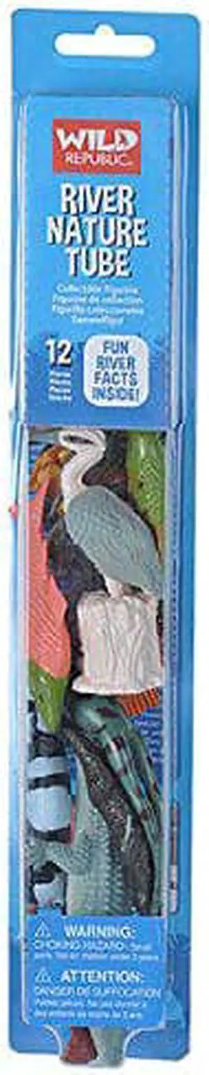 Wild Republic Nature Tube River, Animal Species Found in American Rivers, Gift for Kids, Great for Interactive Play