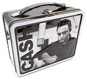 AQUARIUS Johnny Cash Fun Box - Sturdy Tin Storage Box with Plastic Handle & Embossed Front Cover - Officially Licensed Johnny Cash Merchandise & Collectible Gift AQUARIUS Johnny Cash Fun Box - Sturdy Tin Storage Box with Plastic Handle & Embossed Front Cover - Officially Licensed Johnny Cash Merchandise & Collectible Gift