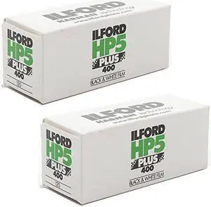 Ilford HP5 Plus Black and White Negative Film ISO 400 (120 Roll Film) 2-Pack