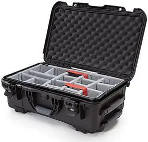 Nanuk 935 Waterproof Carry-On Hard Case with Wheels and Padded Divider - Black