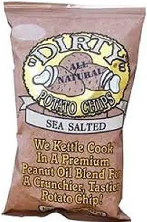 Dirty Potato chips Sea Salt case of 25 2oz (Regular) by Dirty
