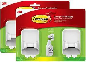 command Spray Bottle Hangers Value Pack, 2-Hangers, 4-Large Strips (17009-HW2ES) (2) command Spray Bottle Hangers Value Pack, 2-Hangers, 4-Large Strips (17009-HW2ES) (2)
