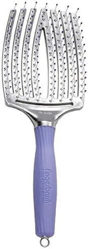 Olivia Garden Finger Brush Scalp-Hugging & Vented Paddle Hair Brush FB-LG (Large)