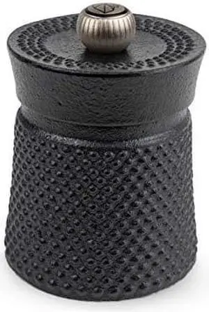 Peugeot BALI FONTE cast Iron Pepper Mill, 8cm3 In, Black Peugeot BALI FONTE cast Iron Pepper Mill, 8cm3 In, Black