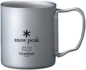 Snow Peak - Japanese Titanium 300 Mug, Made in Japan, Ultralight for Camping and Backpacking