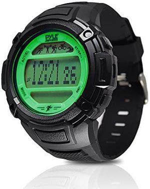Digital Multifunction Sports Wrist Watch - Smart Fit Classic Men Women Sport Running Training Fitness Gear Tracker w/ Sleep Monitor, Pedometer, Alarm, Stopwatch, Backlight - Pyle PAST44GN (Green)