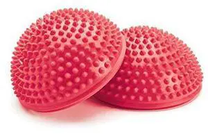Merrithew Balance & Therapy Dome, Pair (Red), 6.5 inch / 16.5 cm Each