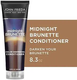 John Frieda Brilliant Brunette Visibly Deeper Color Deepening Conditioner, 8.3 Ounce, with Evening Primrose Oil, Infused with Cocoa, Stocking Stuffer