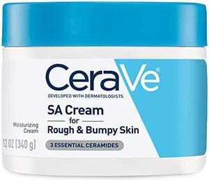 CeraVe Moisturizing Cream with Salicylic Acid  Exfoliating Body Cream with Lactic Acid Hyaluronic Acid Niacinamide and Ceramides  Fragrance Free  Allergy Tested  12 Ounce