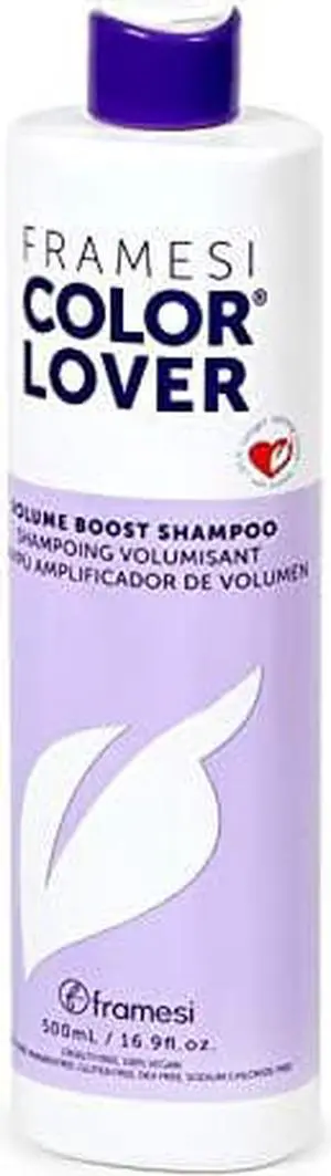 Framesi Color Lover Volume Boost Shampoo, 16.9 fl oz, Sulfate Free Shampoo with Coconut Oil and Quinoa, Color Treated Hair