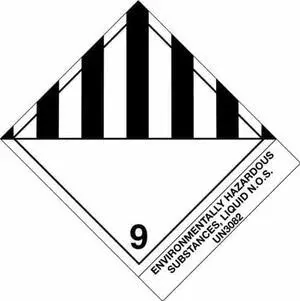 Tape Logic Shipping & Handling Label, Legend"Env Haz Sub, Liquid", 4-3/4" L x 4" W, Black/White (DL518P2)