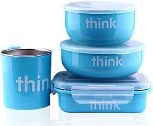 thinkbaby The Complete BPA Free Feeding Set, Light Blue