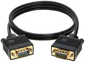 Cables Direct Online 6FT SVGA Monitor Cable, Male to Male 1080P Super VGA Display Cord for PC Projector Laptop TV