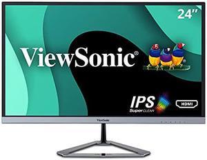 ViewSonic VX2476-SMHD 24 Inch 1080p Widescreen IPS Monitor with Ultra-Thin Bezels, HDMI and DisplayPort