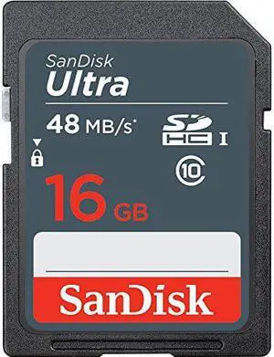 SanDisk Ultra 16GB SDHC Class 10 UHS-1 Memory Card - Speed up to 48 MB/s SanDisk Ultra 16GB SDHC Class 10 UHS-1 Memory Card - Speed up to 48 MB/s