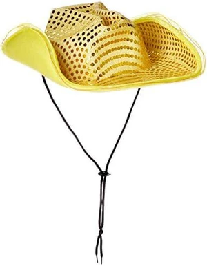 blinkee LED Flashing Cowboy Hat with Gold Sequins blinkee LED Flashing Cowboy Hat with Gold Sequins