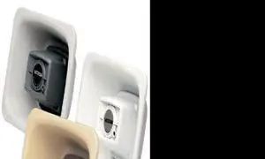 Valcom V-1080-W One Way 3-watt Amplified FlexHorn with Mounting Bracket, White