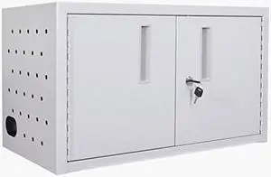 Luxor Classroom Library Office 16 Tablet Wall/Desk Charging Box, Stores Up to 16 Mobile Devices