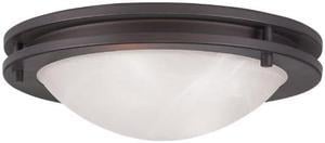 Livex Lighting 705707 Ariel 2 Light Ceiling Mount Bronze