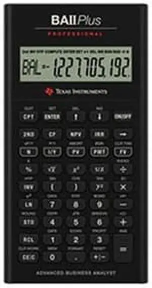 Texas Instruments IIBAPRO/CLM/4L1/A TI BA II Plus Pro Calculator (IIBAPRO/CLM/4L1/A)